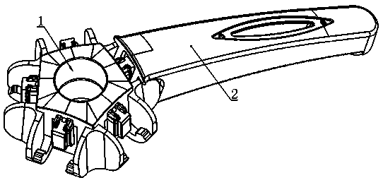 High-strength five-star base with dismounting and mounting functions