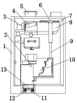 Anti-accumulation turning material drying device for rice processing