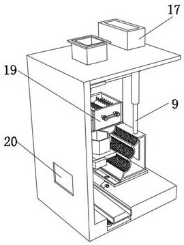 Anti-accumulation turning material drying device for rice processing