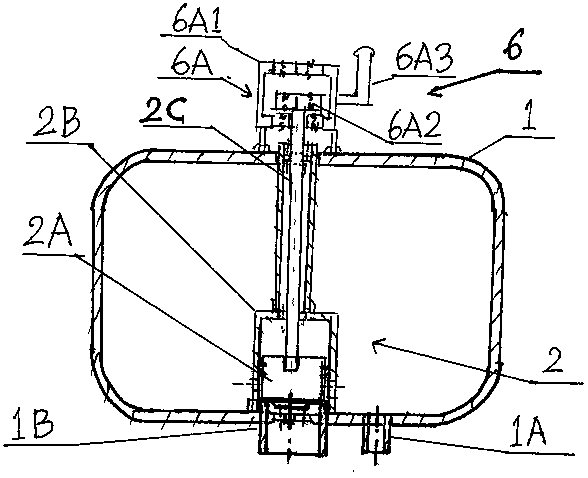 Pressure-storing and energy-saving washing tank and pressure-reducing water drain valve