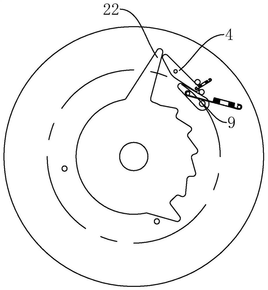 Multi-angle adjusting ratchet wheel structure