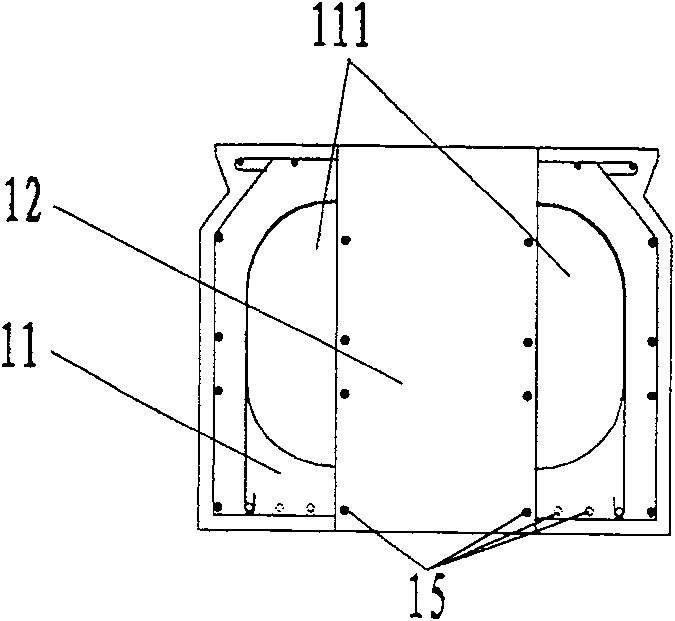 Novel prefabricated concrete hollow slab girder and construction process for building roads and bridges by using same