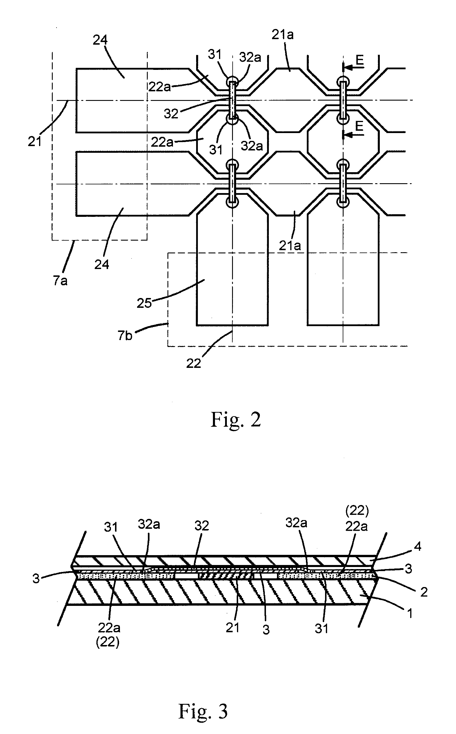 Capacitive touch panel with x and y axis traces