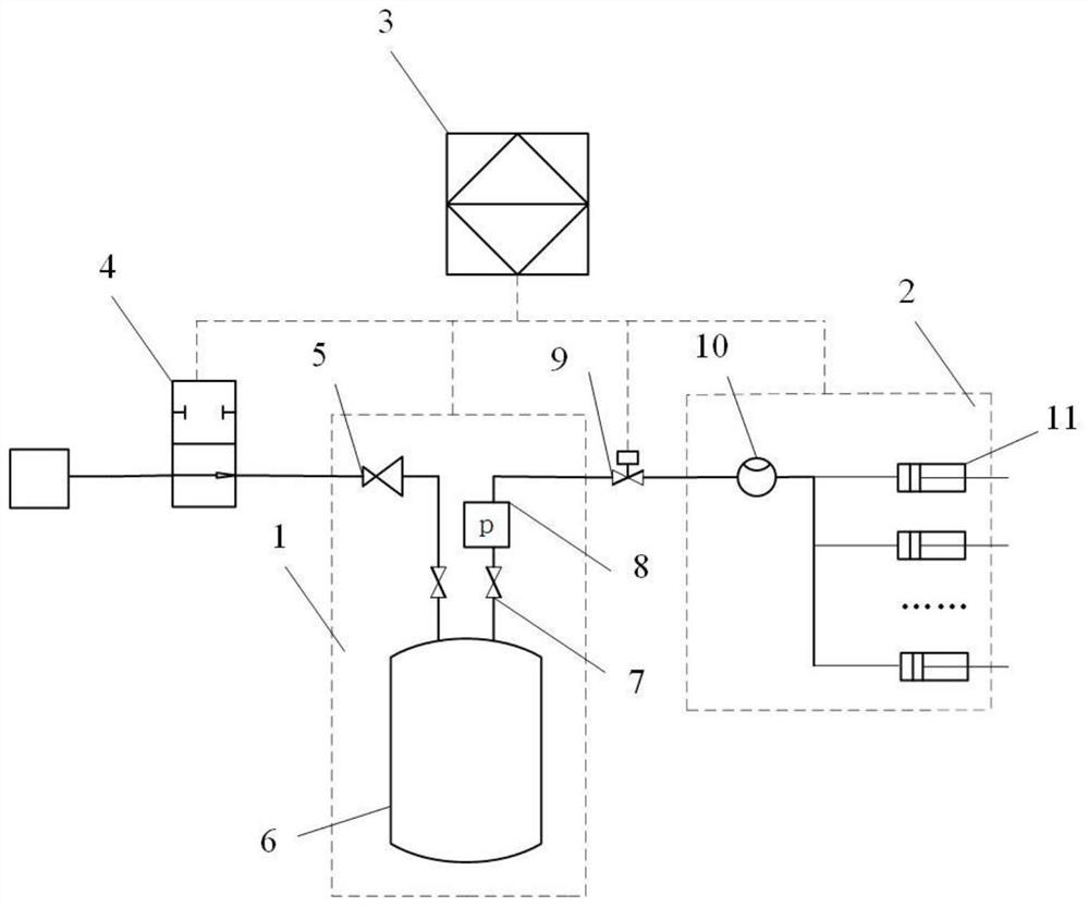 Plastic bag constant-volume inflating device