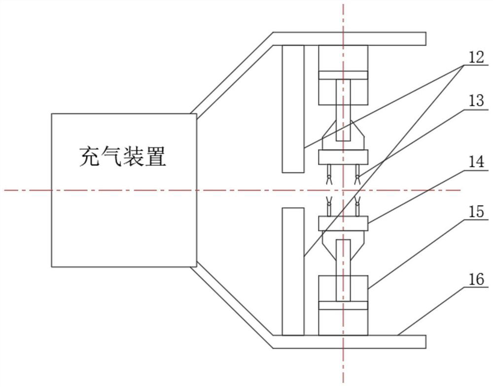 Plastic bag constant-volume inflating device