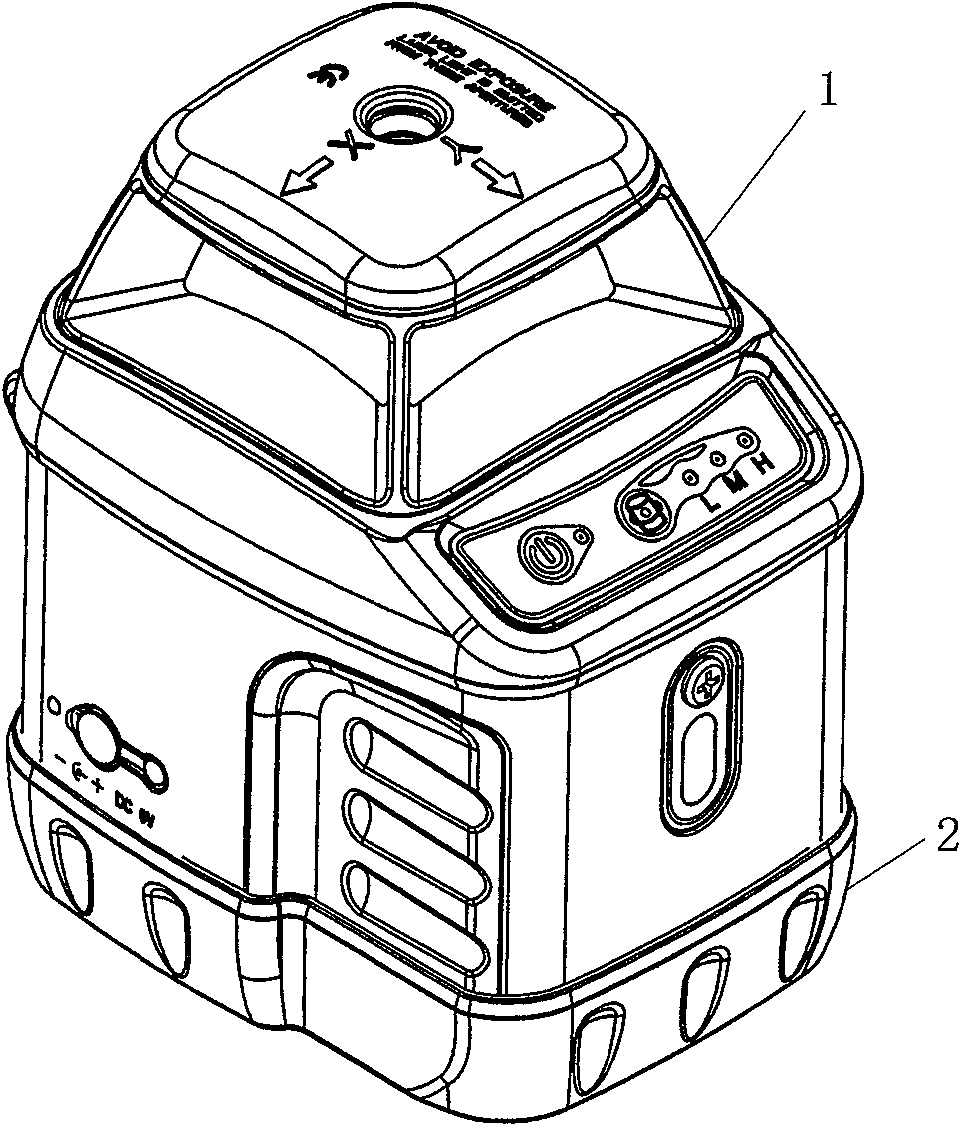 Self-balancing rotary laser