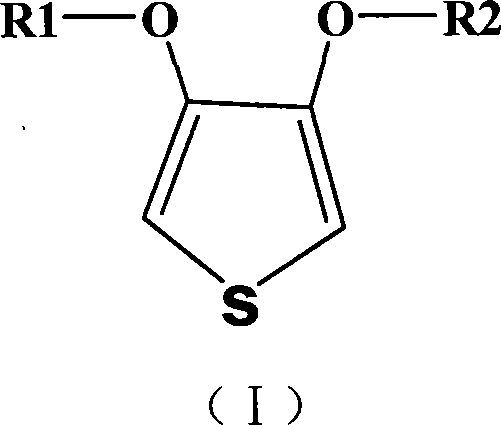 Method for preparing polythiophene-metal oxide nano composite material