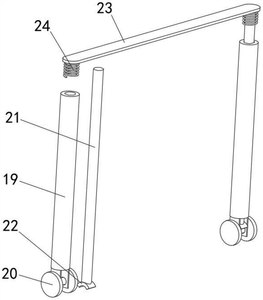 Turning-over auxiliary device for surgical postoperative nursing