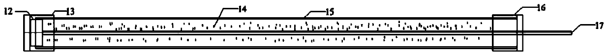 Rock complex resistivity signal measurement device, structure and method