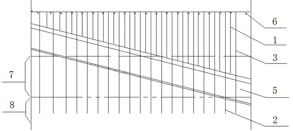 Freezing method of frozen wall of inclined shaft