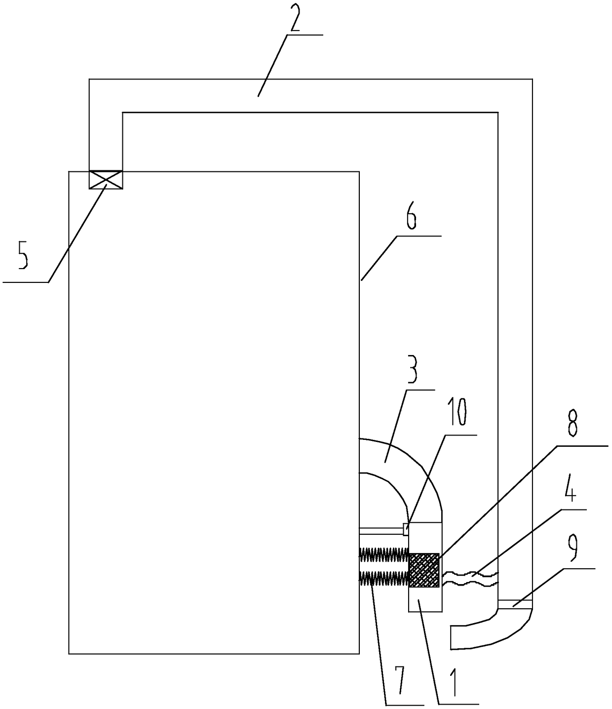 Shaking dust removal power transformation cabinet