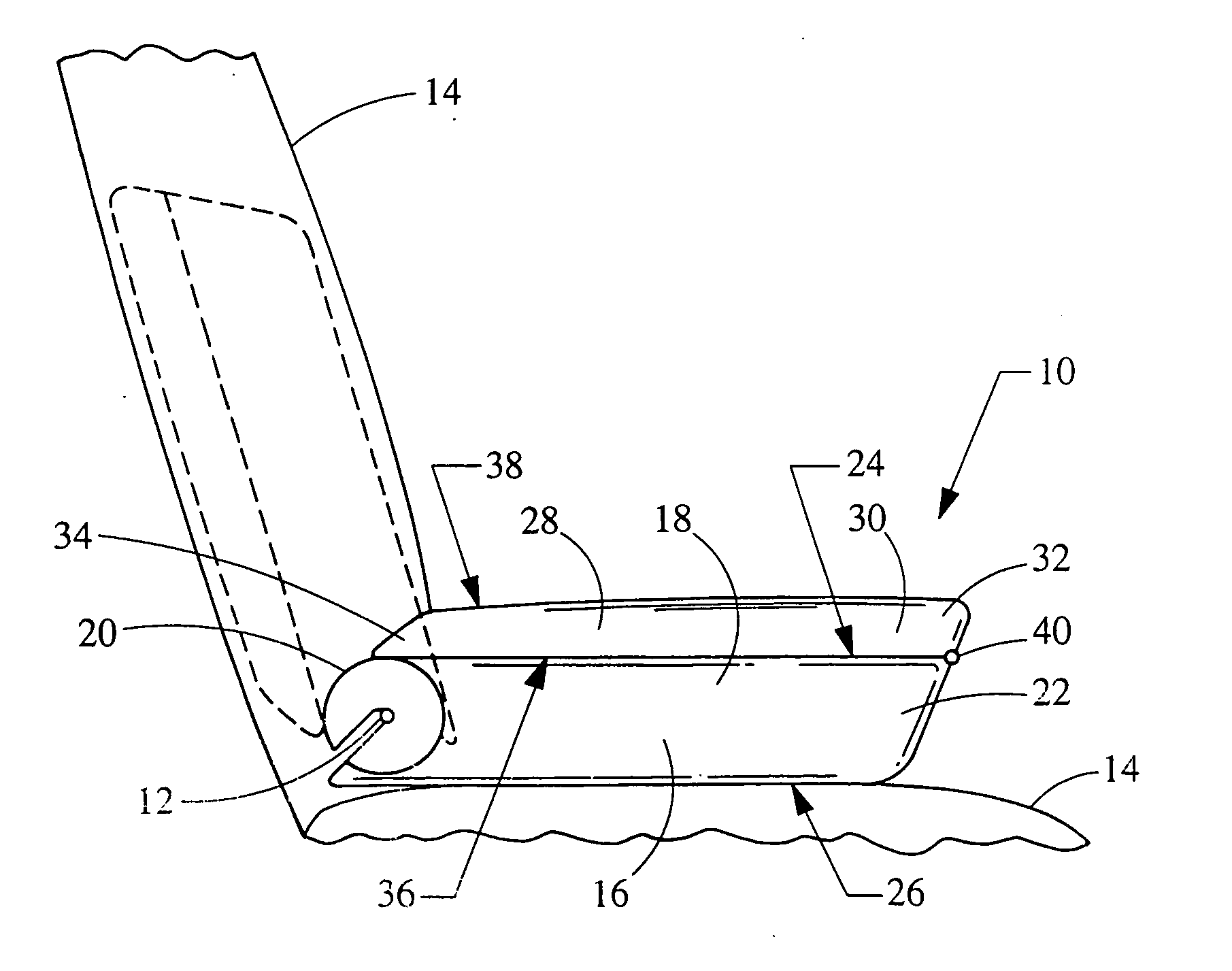 Pivotable rear seat armrest with integrated entertainment system