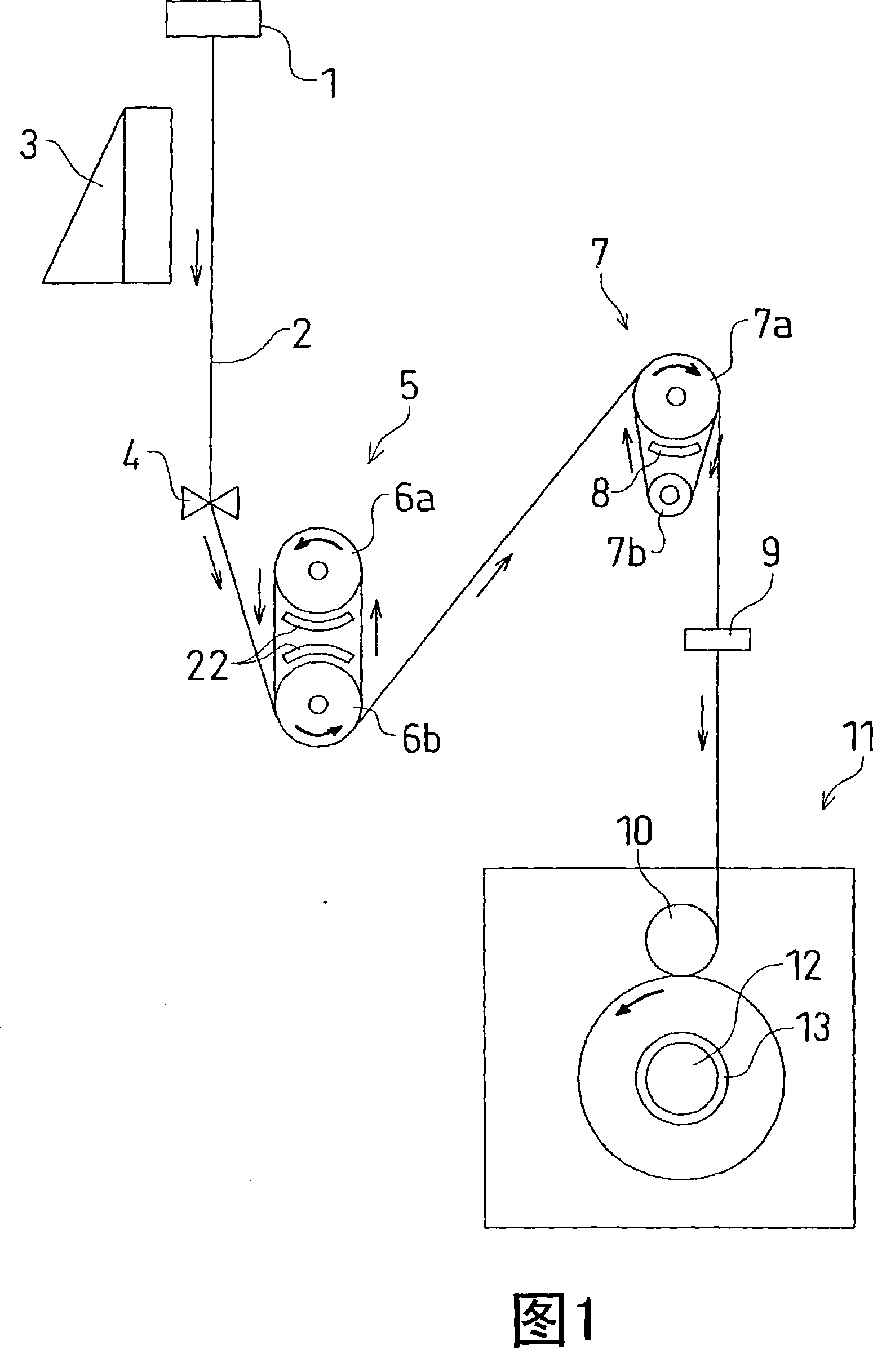 Yarn heating device