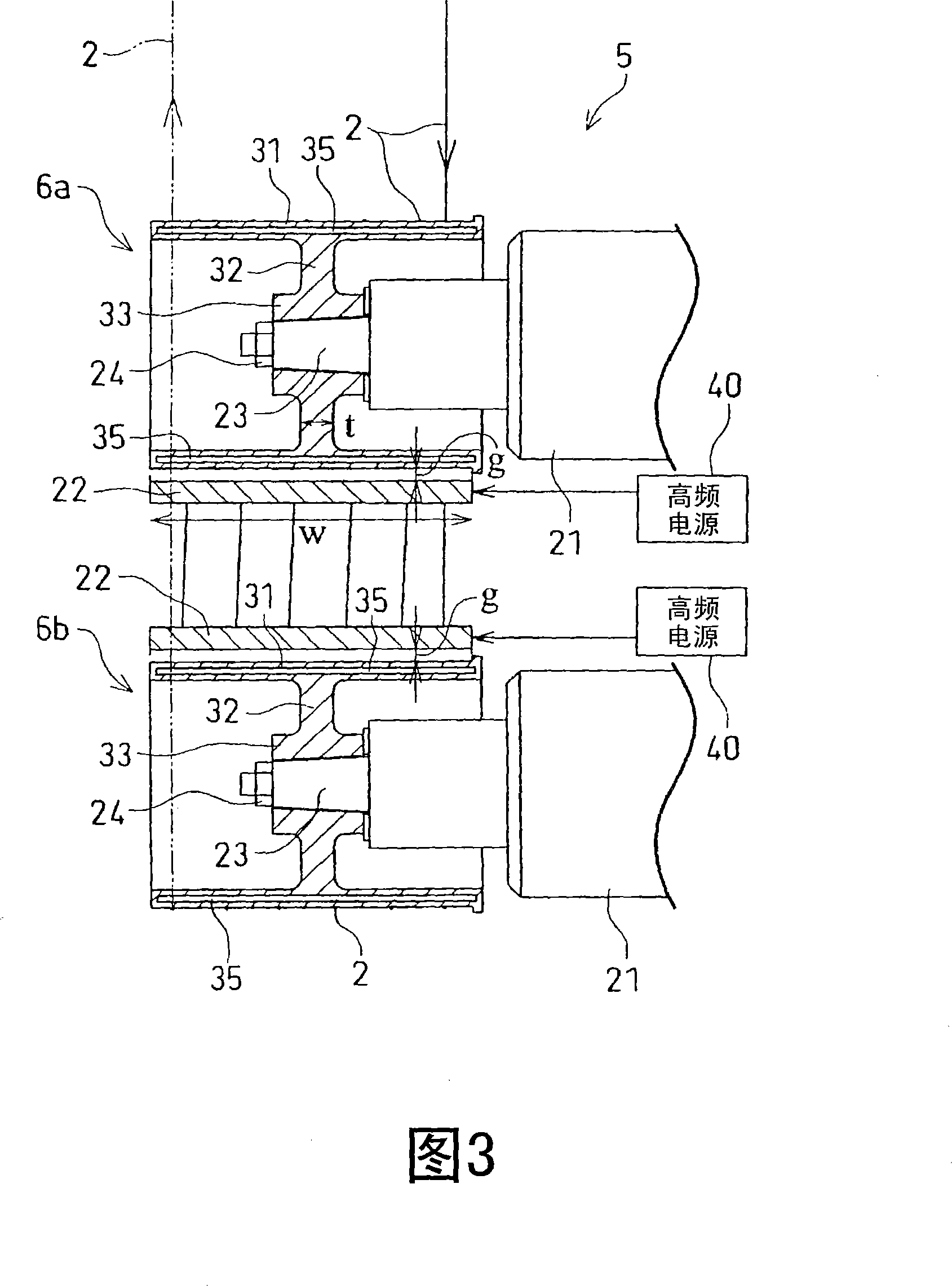 Yarn heating device