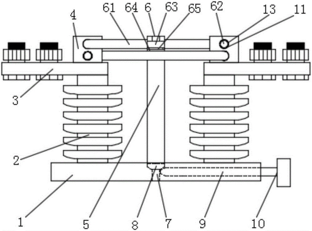 Double-knife high voltage isolating switch