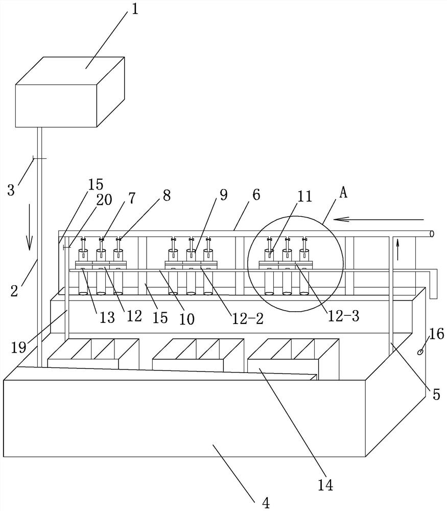 A separate circulating water-saving fish hatching equipment