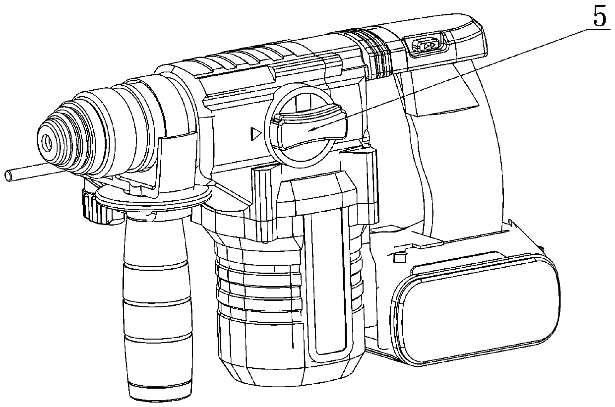 Power-off switching hammer drill tool