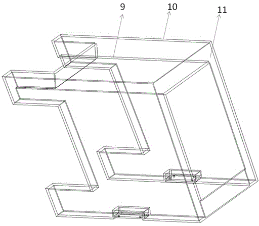 Combined machine cover for engineering machine