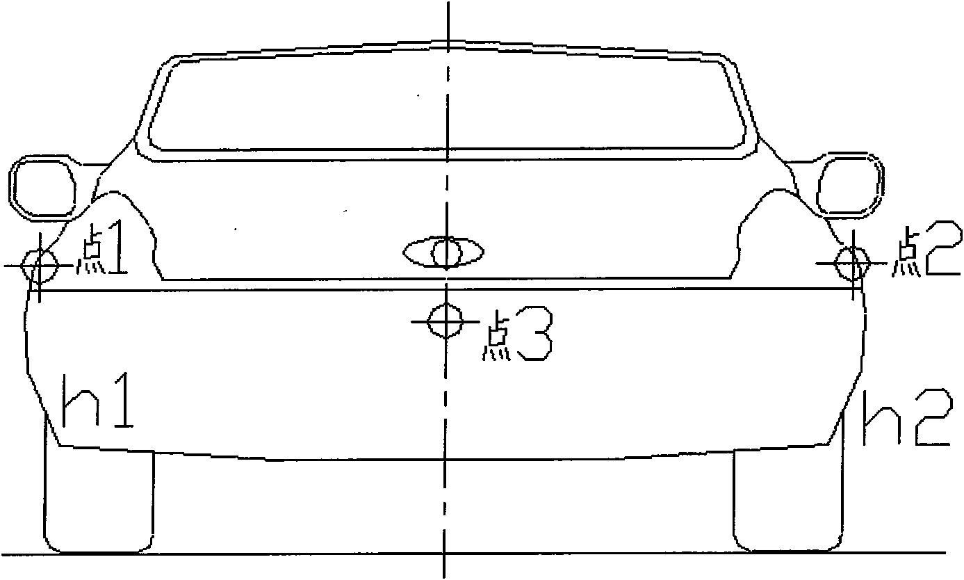 Measuring method for vehicle body deformation amount in vehicle crash test