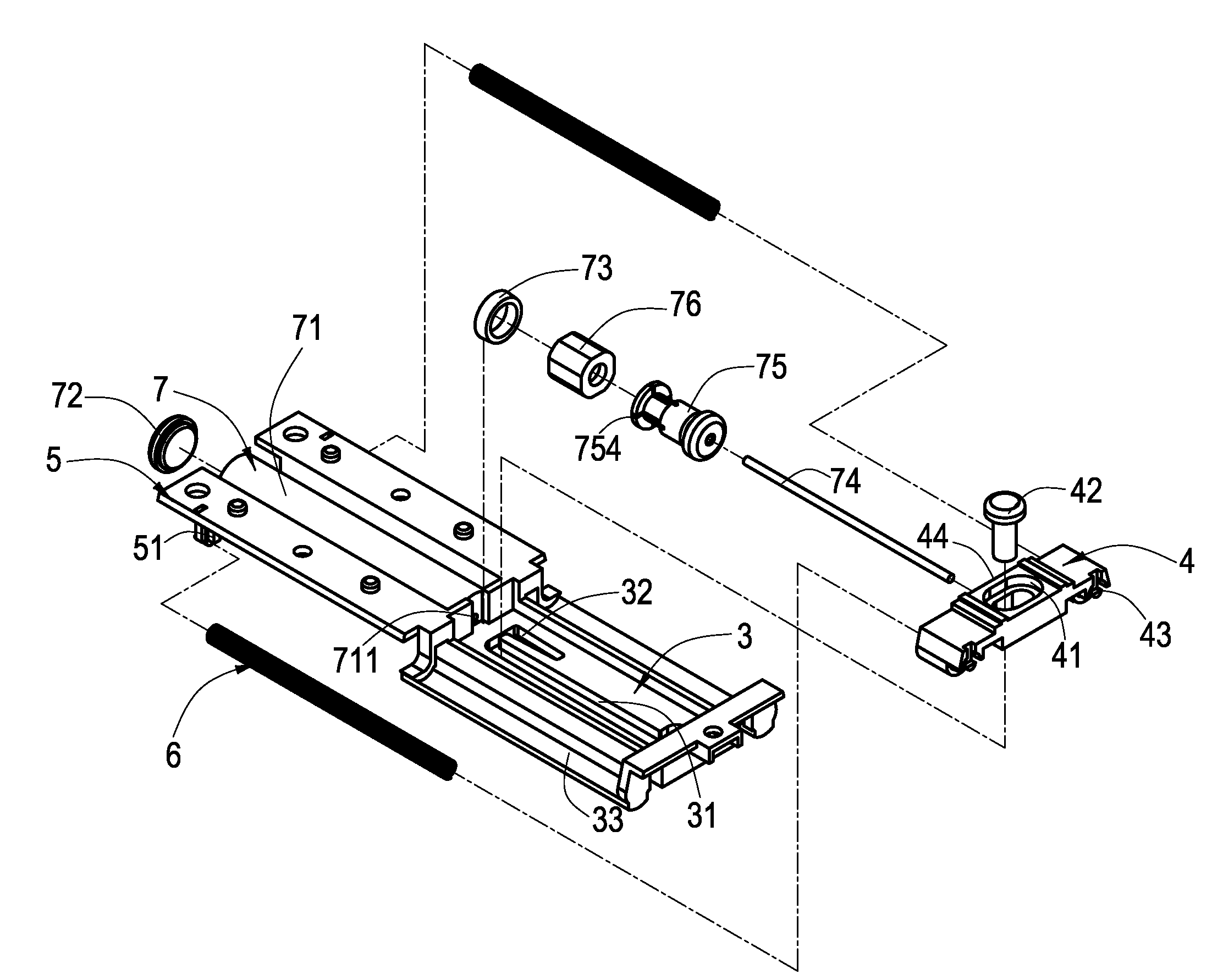 Damping Structure for Drawers