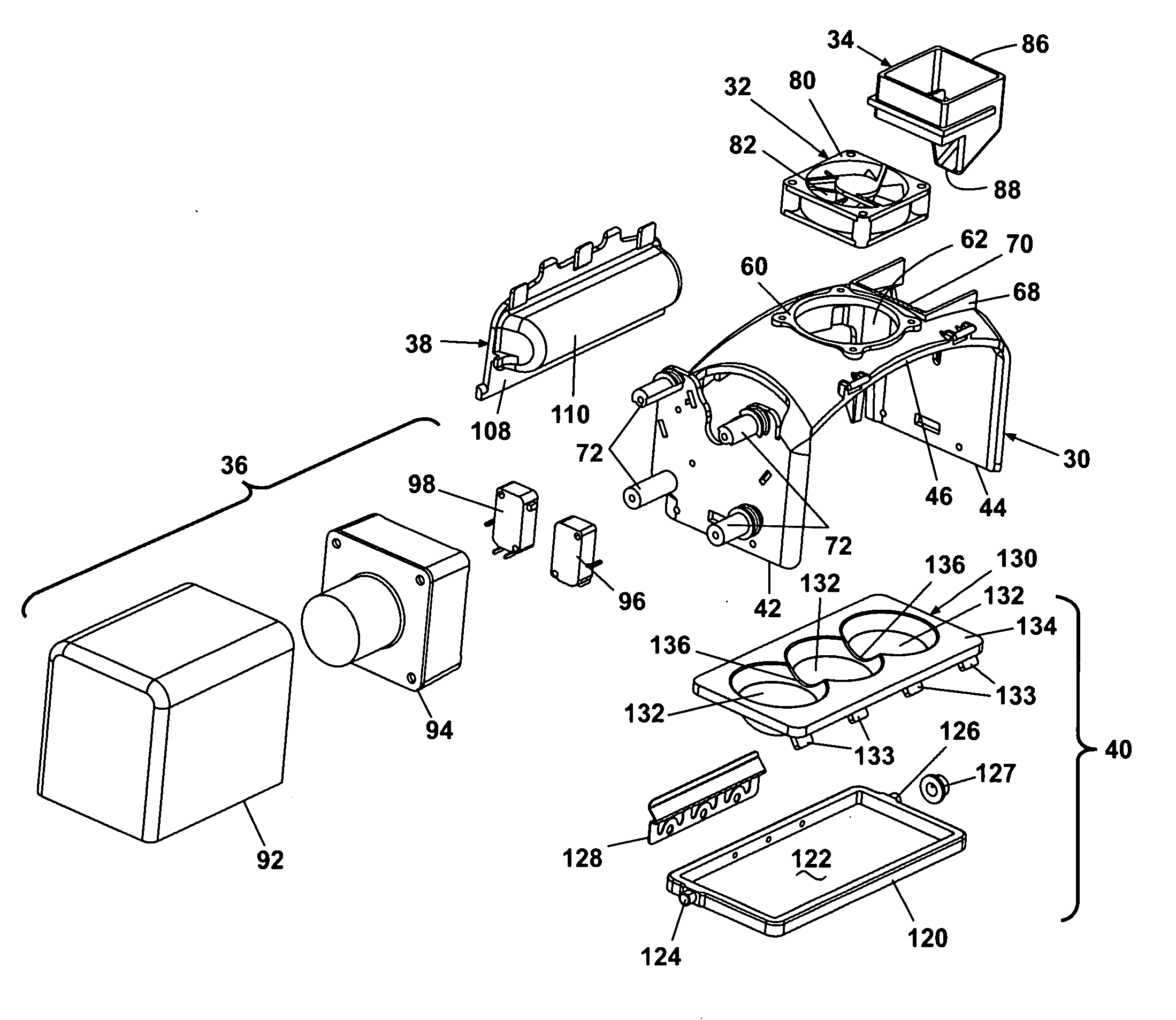 Refrigerator with compact icemaker