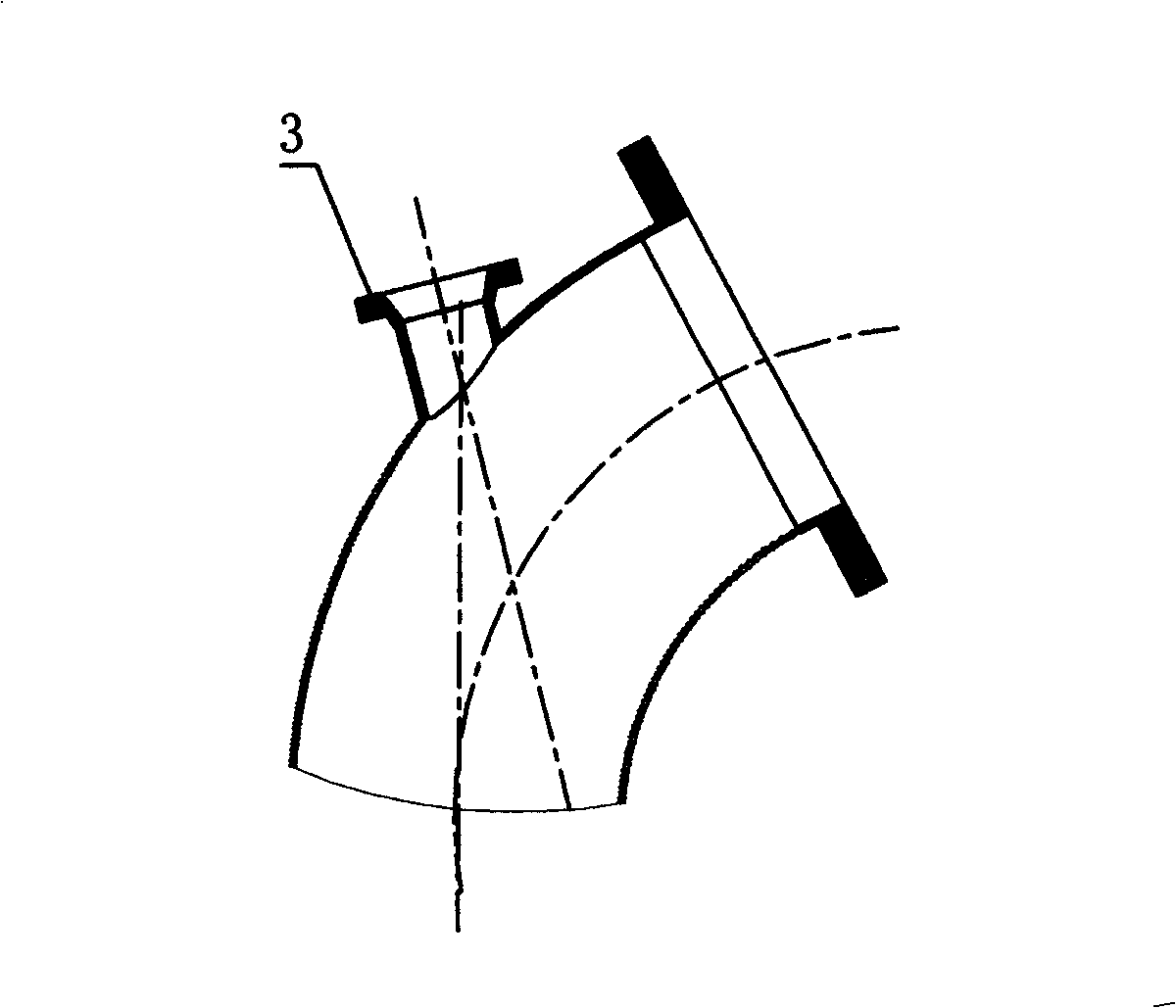 SCR reprocessing piping device of large-duty engine