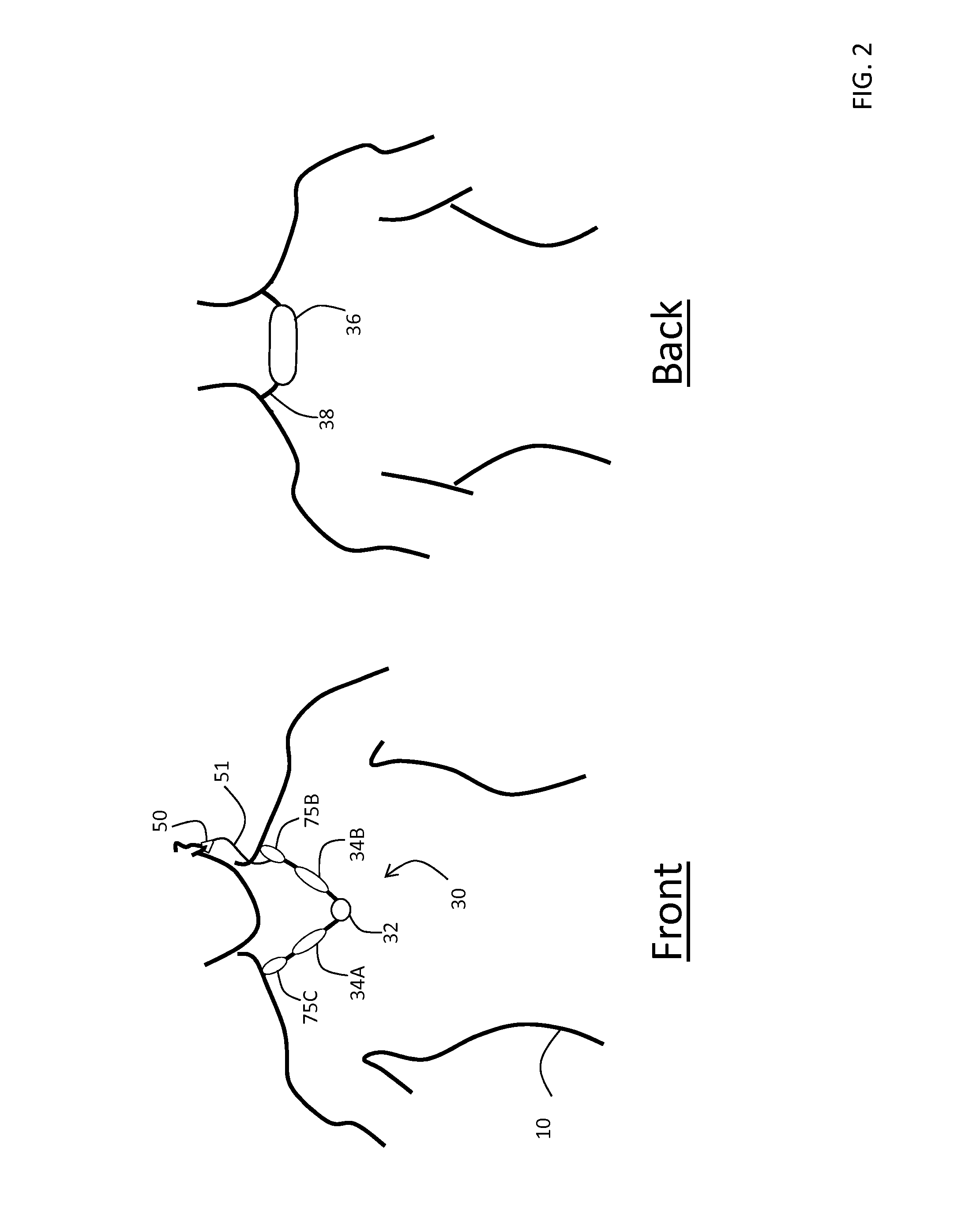 Necklace-shaped physiological monitor