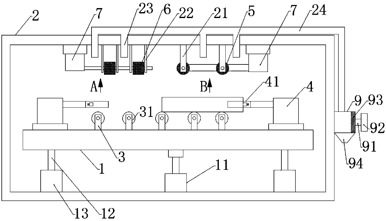 Machining and polishing device