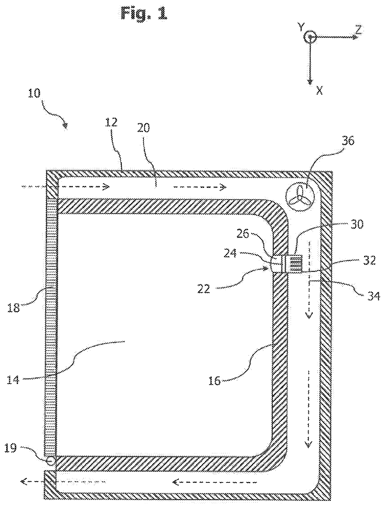 Pyrolytic oven with a lighting module