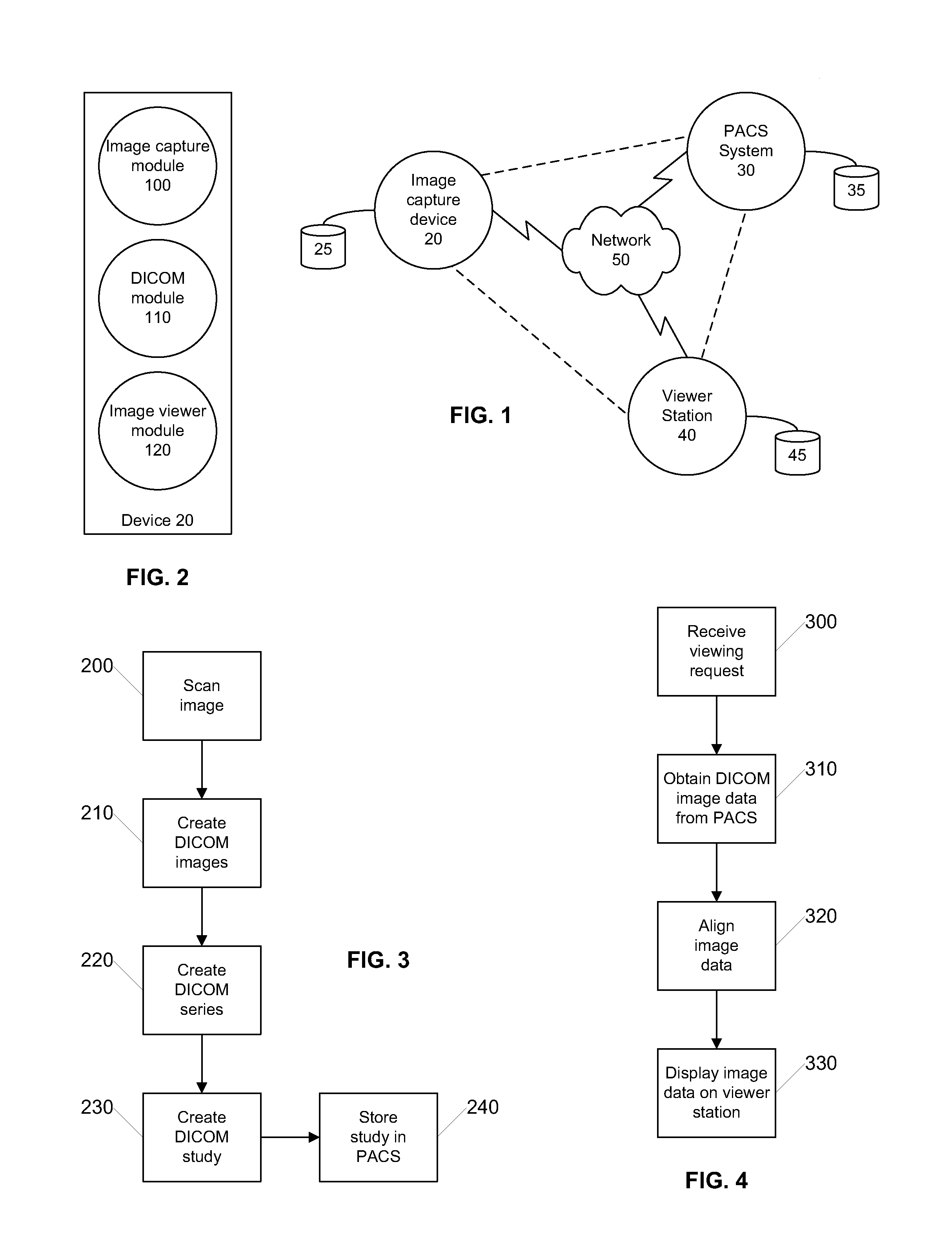 Method for storing and retrieving large images via DICOM