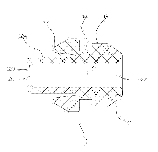 Guide line sealing structure and lamp using same