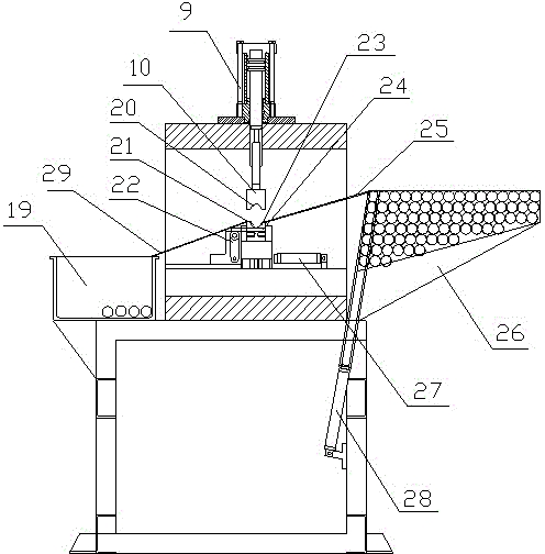 Automatic continuous horizontal-type punching machine for steel tube