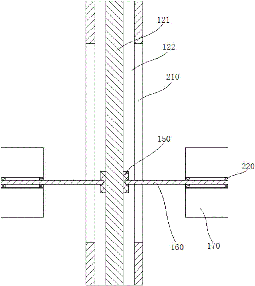 Stirring device for plastic production