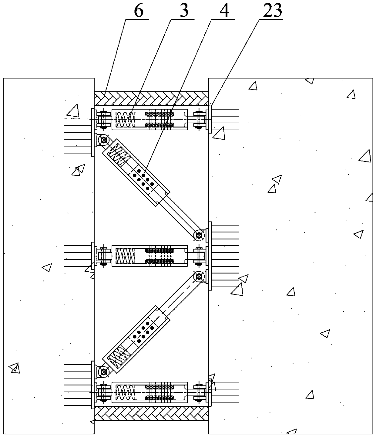 A kind of double-limb energy-consuming anti-sliding pile and its construction method