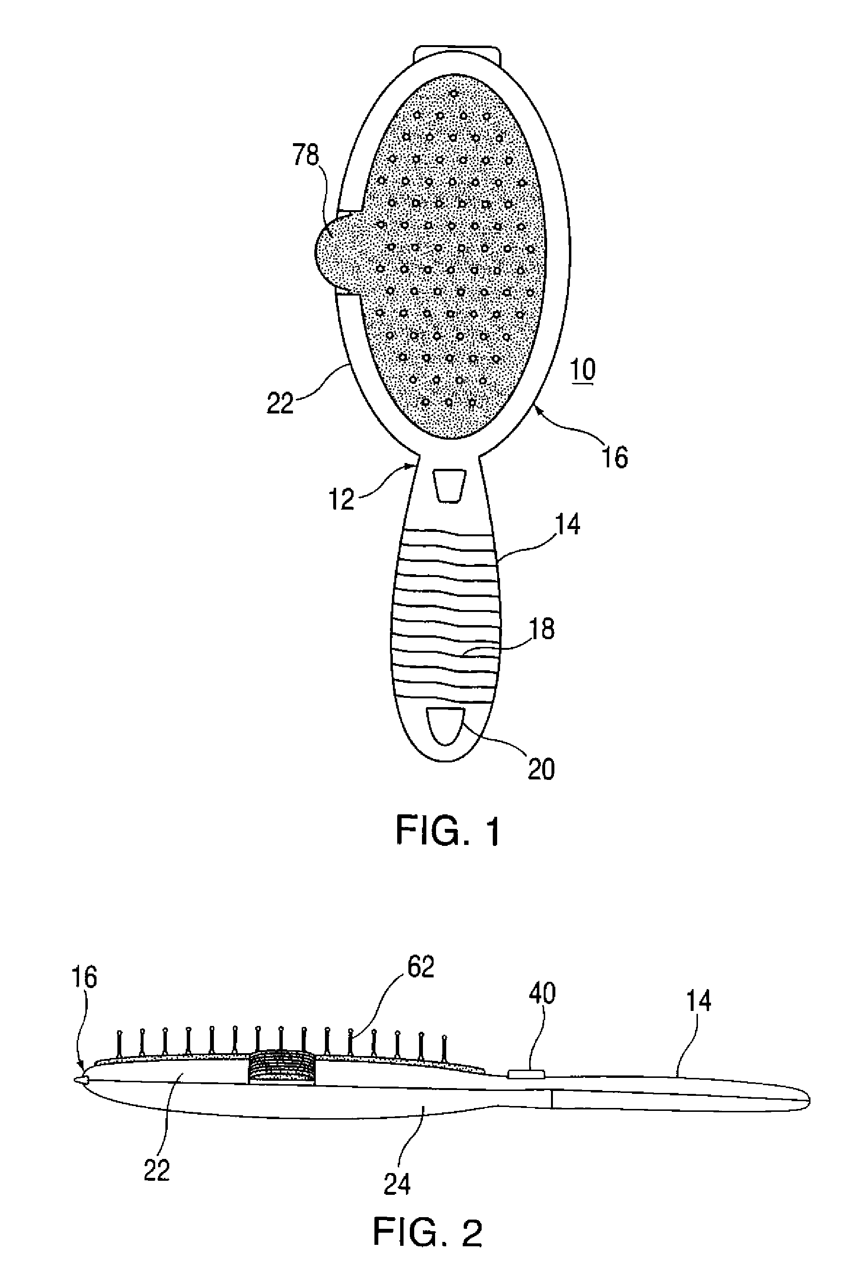 Self-cleaning hair brush with replaceable preloaded bristle mat