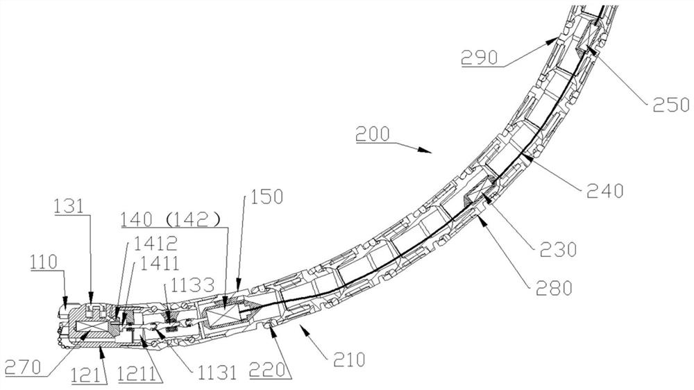 Flexible steering drilling tool