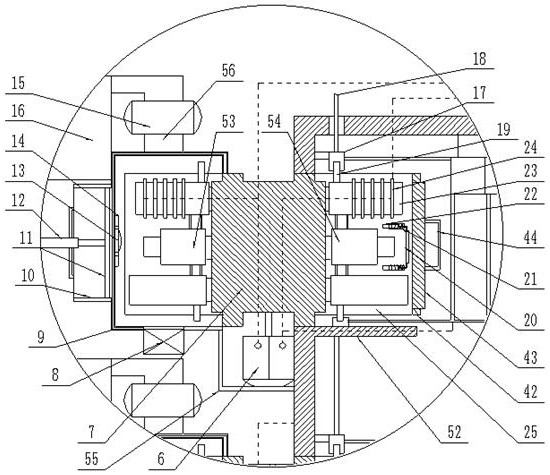 High-voltage capacitance compensation cabinet capable of automatically replacing spare parts and replacement method thereof