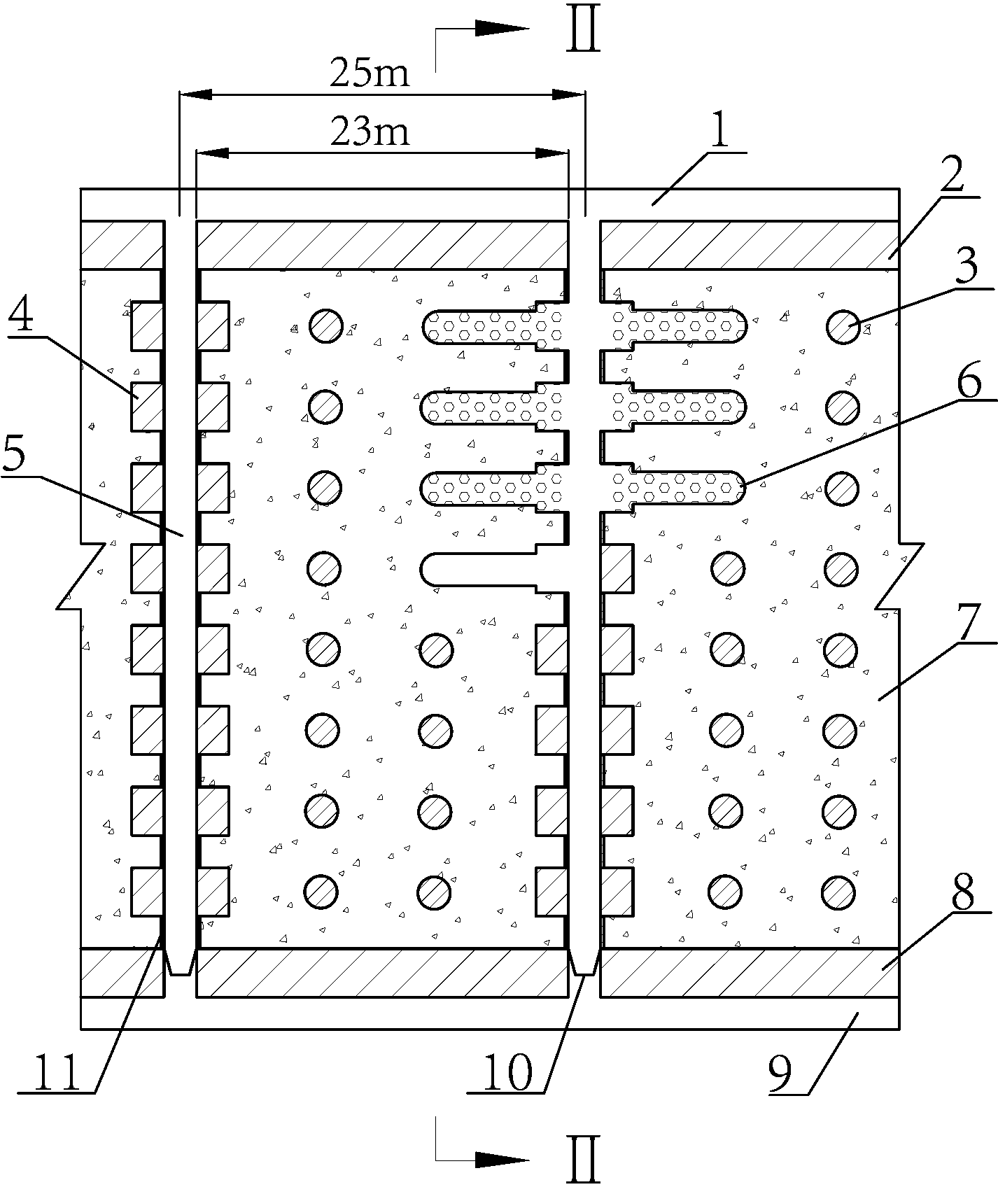 Pillar mining method for gentle dip thin ores