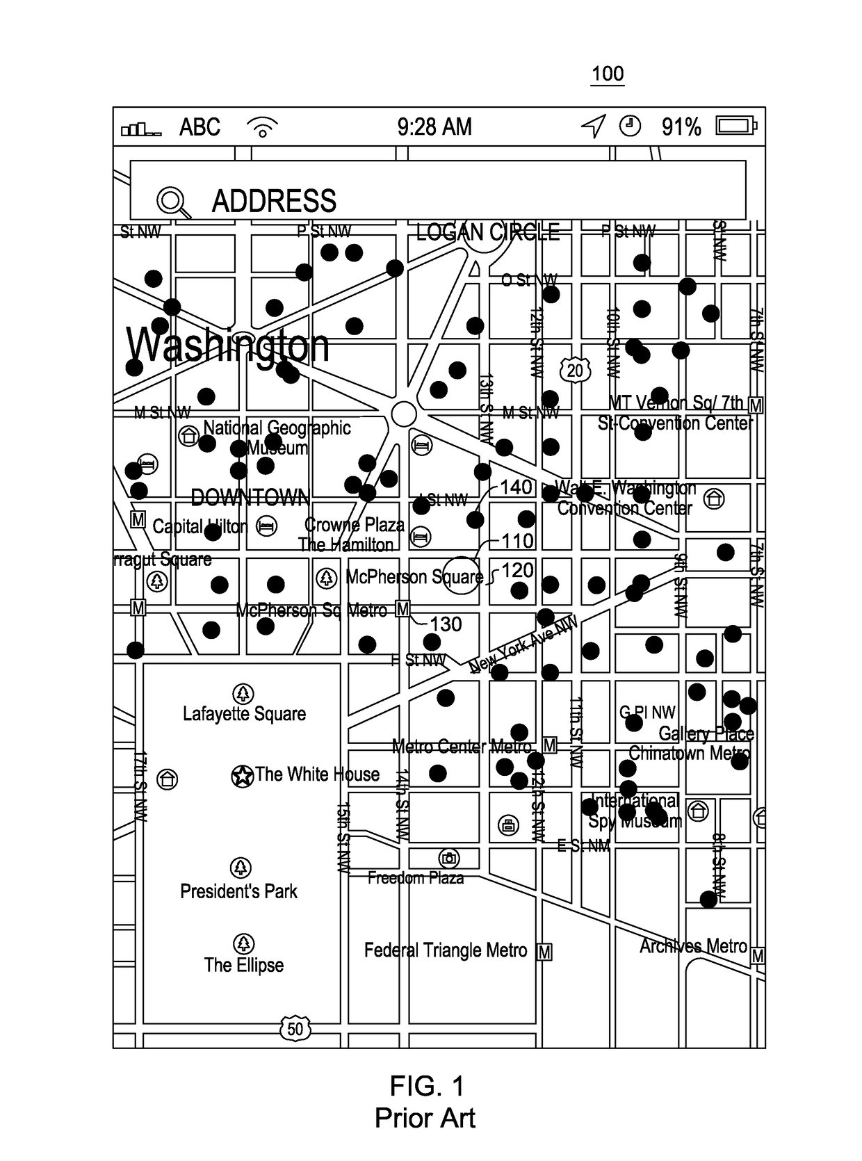 Online street safety map system displaying crime density and traffic accident data