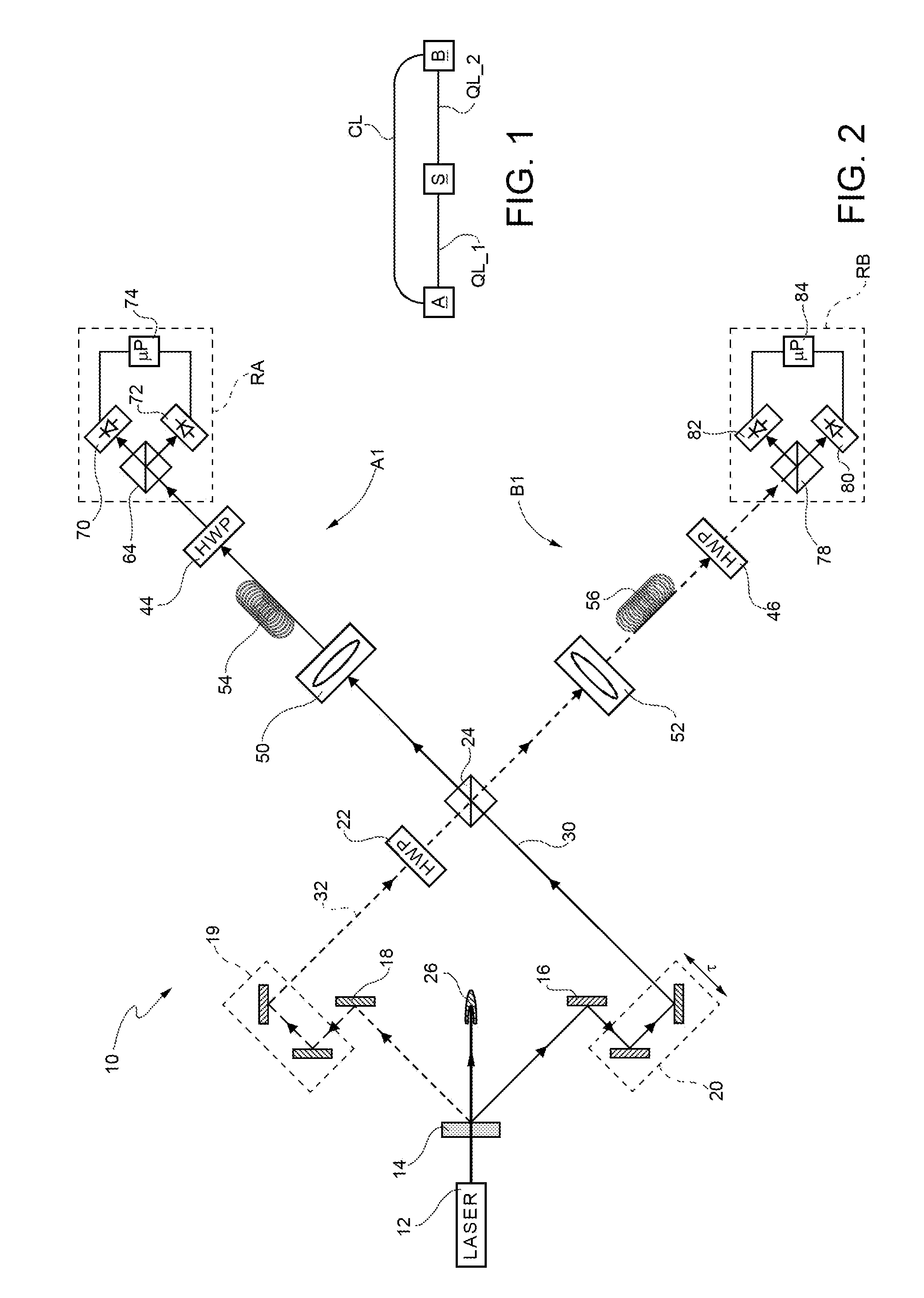 Method and system for estimating the noise of a two-photon entangled state