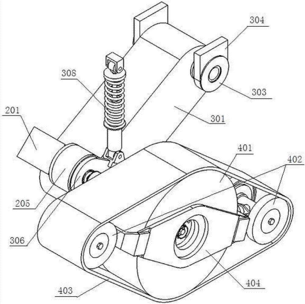 Gait adjustable foot track type walking mechanism