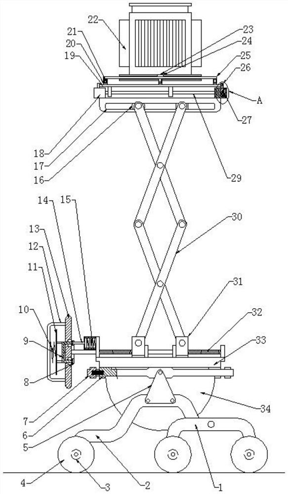 Vehicle-mounted mounting platform for transformer construction and use method thereof