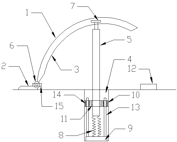 Novel unidirectional speed bump convenient for damping