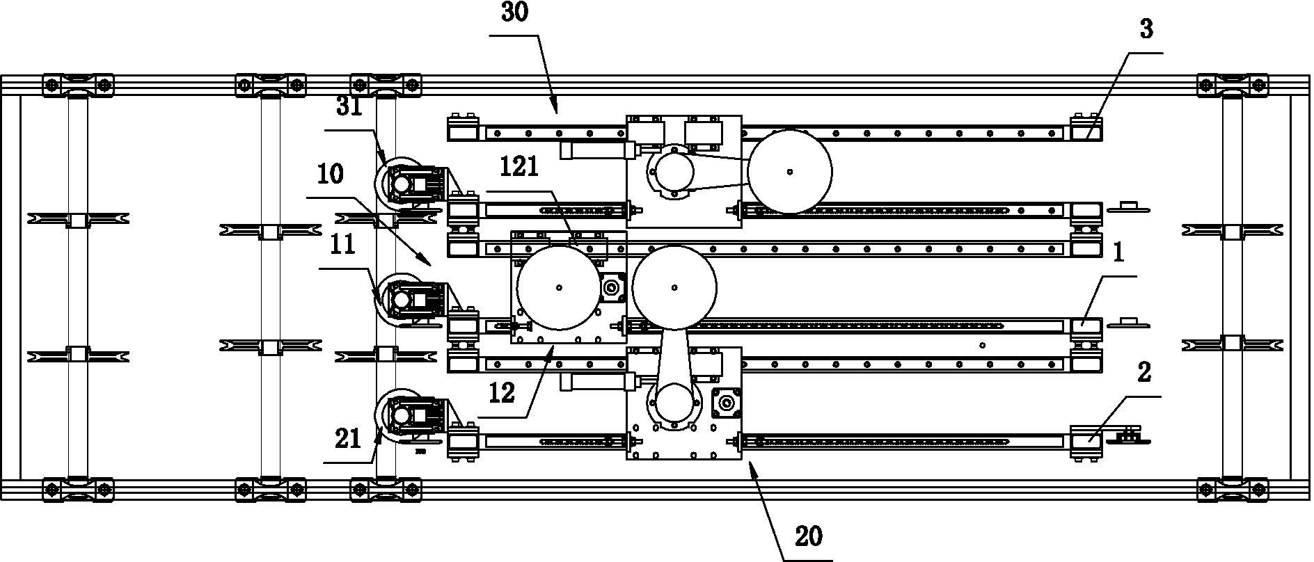 Spanish tile reversing machine