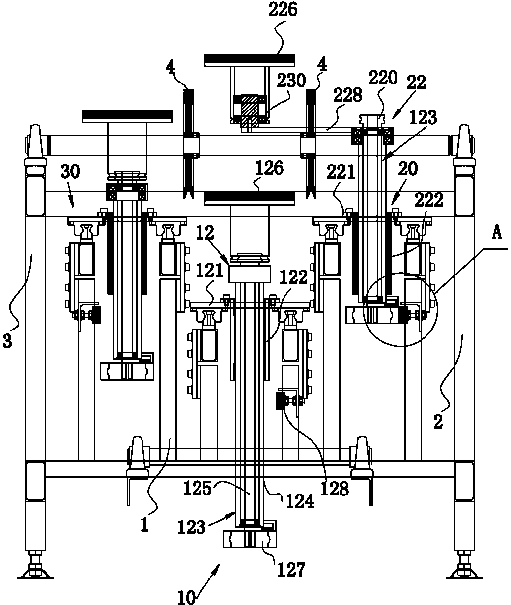 Spanish tile reversing machine