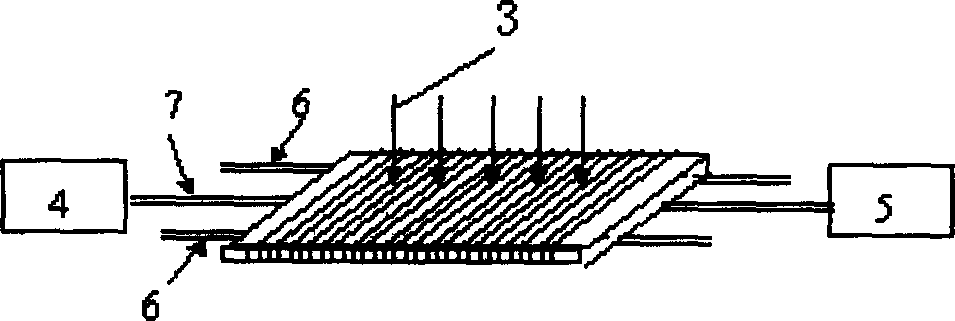 Optical fiber grating template with long stress cycle and fabricating method thereof