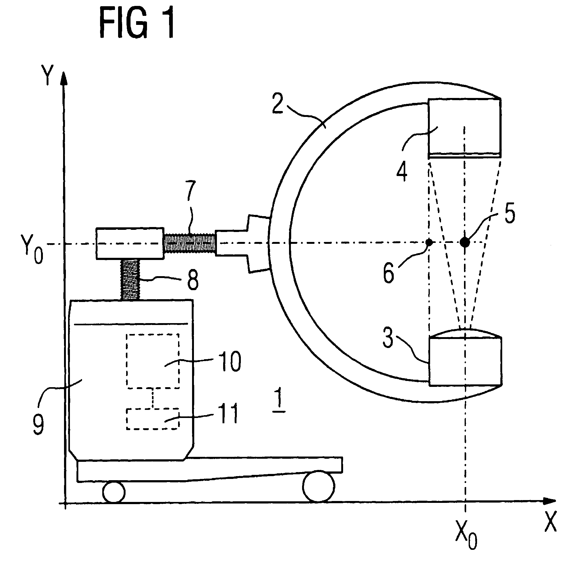 C-arm x-ray device