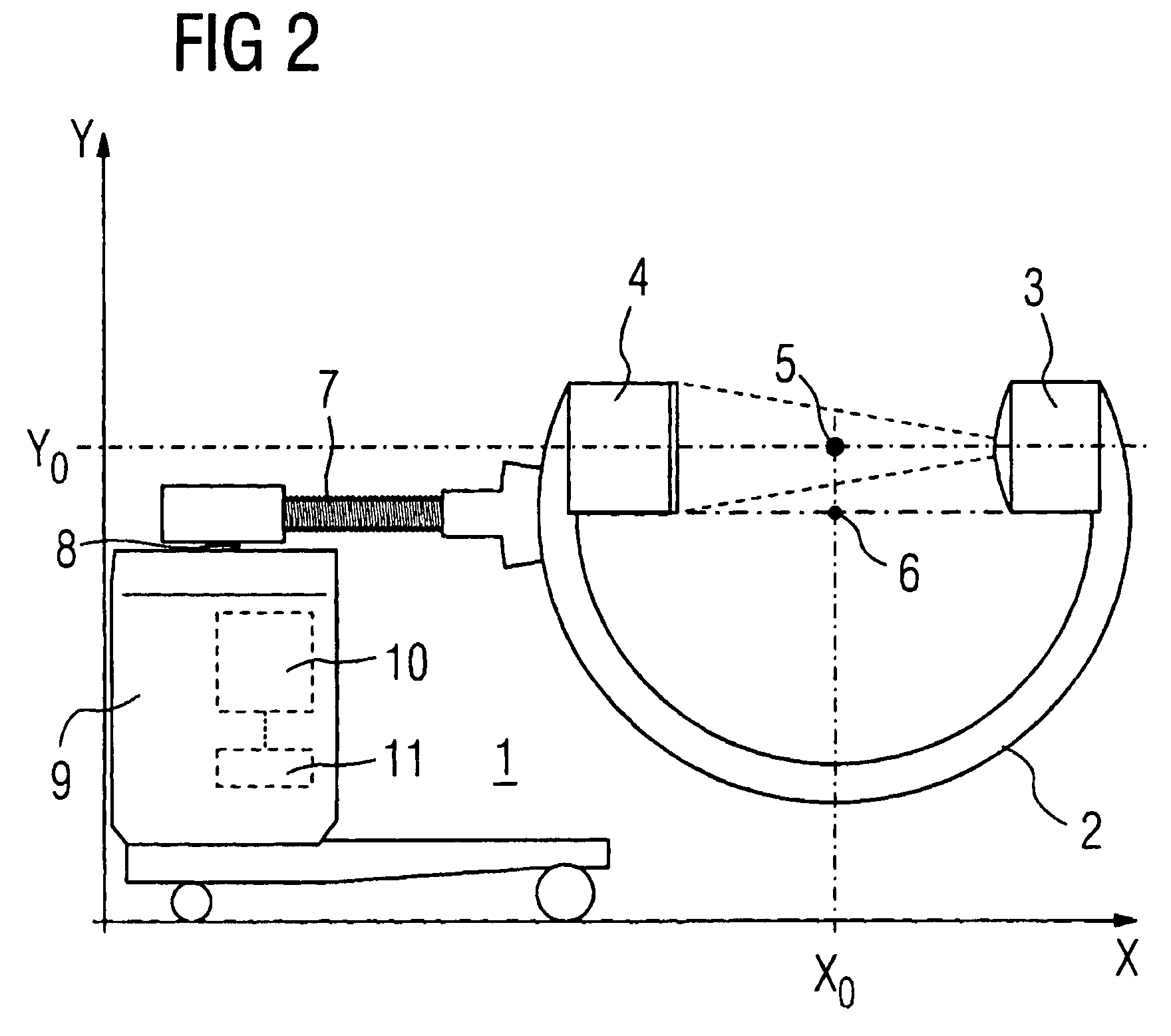 C-arm x-ray device