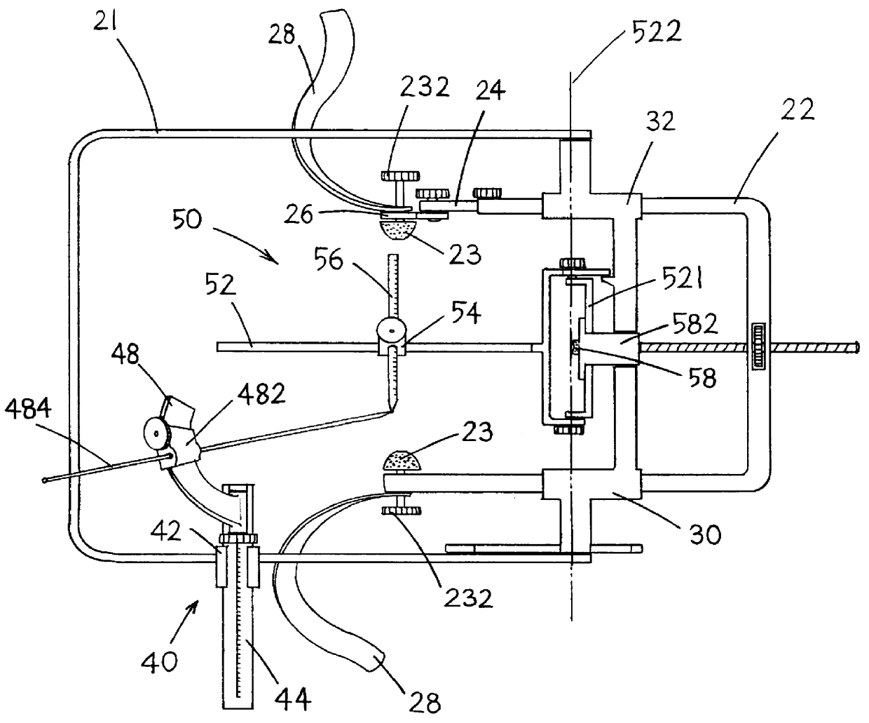 Method and stereotactic apparatus for locating intracranial targets guiding surgical instruments