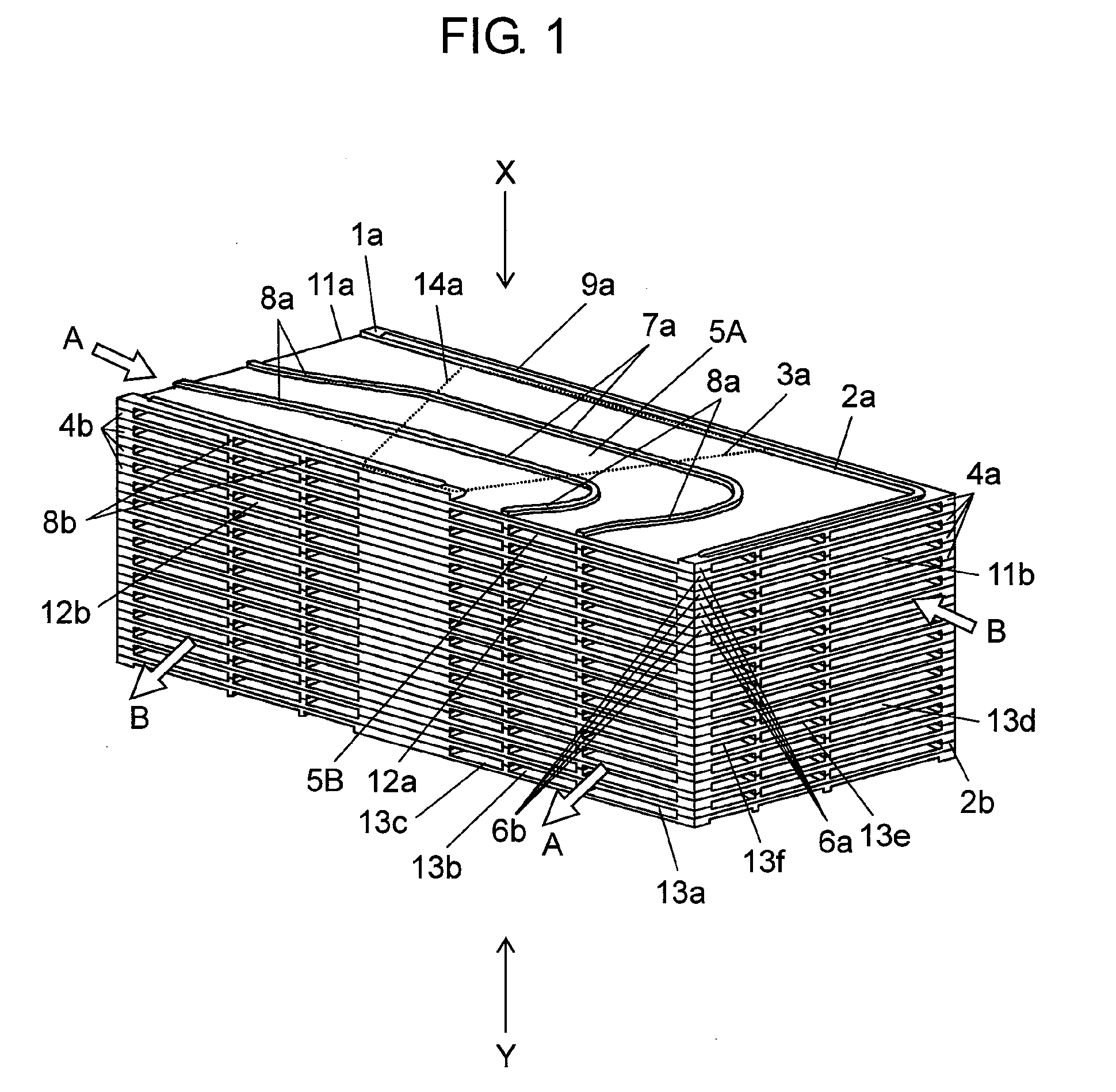 Heat exchanging element